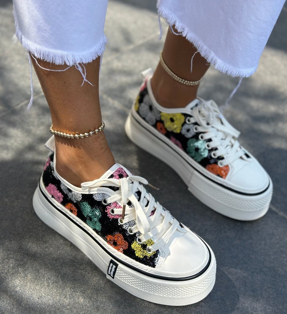 dEpurtat - Sneakers Dama Paieta Negru