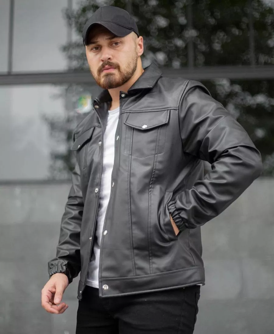 deHaine - Geaca Barbati Neagra T13