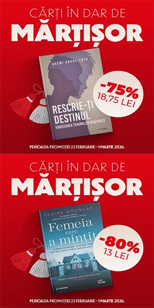 1 Martie - Carti in dar de Martisor cu Reducere de Pana la 80% de la Litera